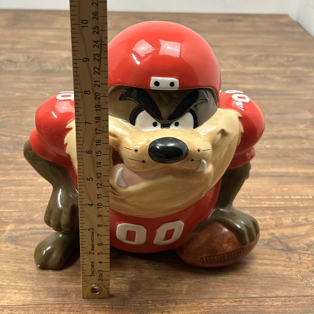 Vtg 1994 Looney Tunes Tazmanian‎ Devil Taz Kansas City Chiefs NFL  Cookie Jar